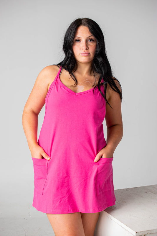 Millie Jersey Pink Dress / Romper