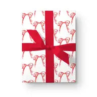 Luxe Red Bow Wrapping Paper