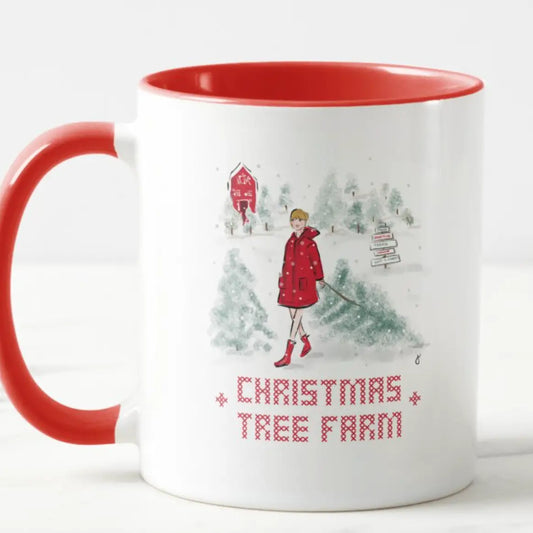 T Swift Christmas Tree Farm Coffee Mug