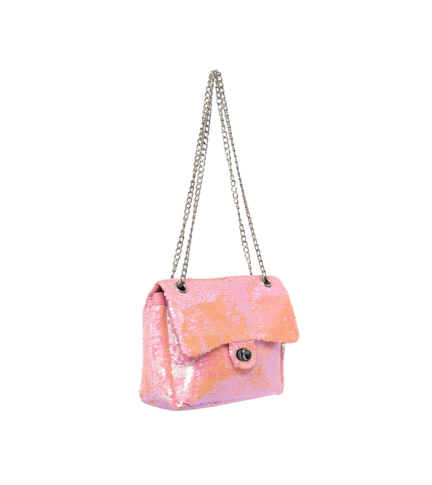 Hannah Pink Sequin Crossbody Bag