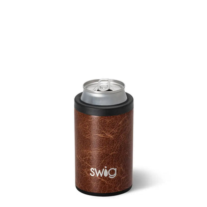Swig- Leather Bottle and Can Cooler