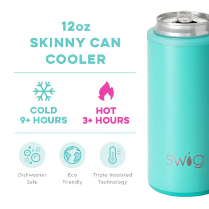 Swig- Aqua Skinny Can Cooler
