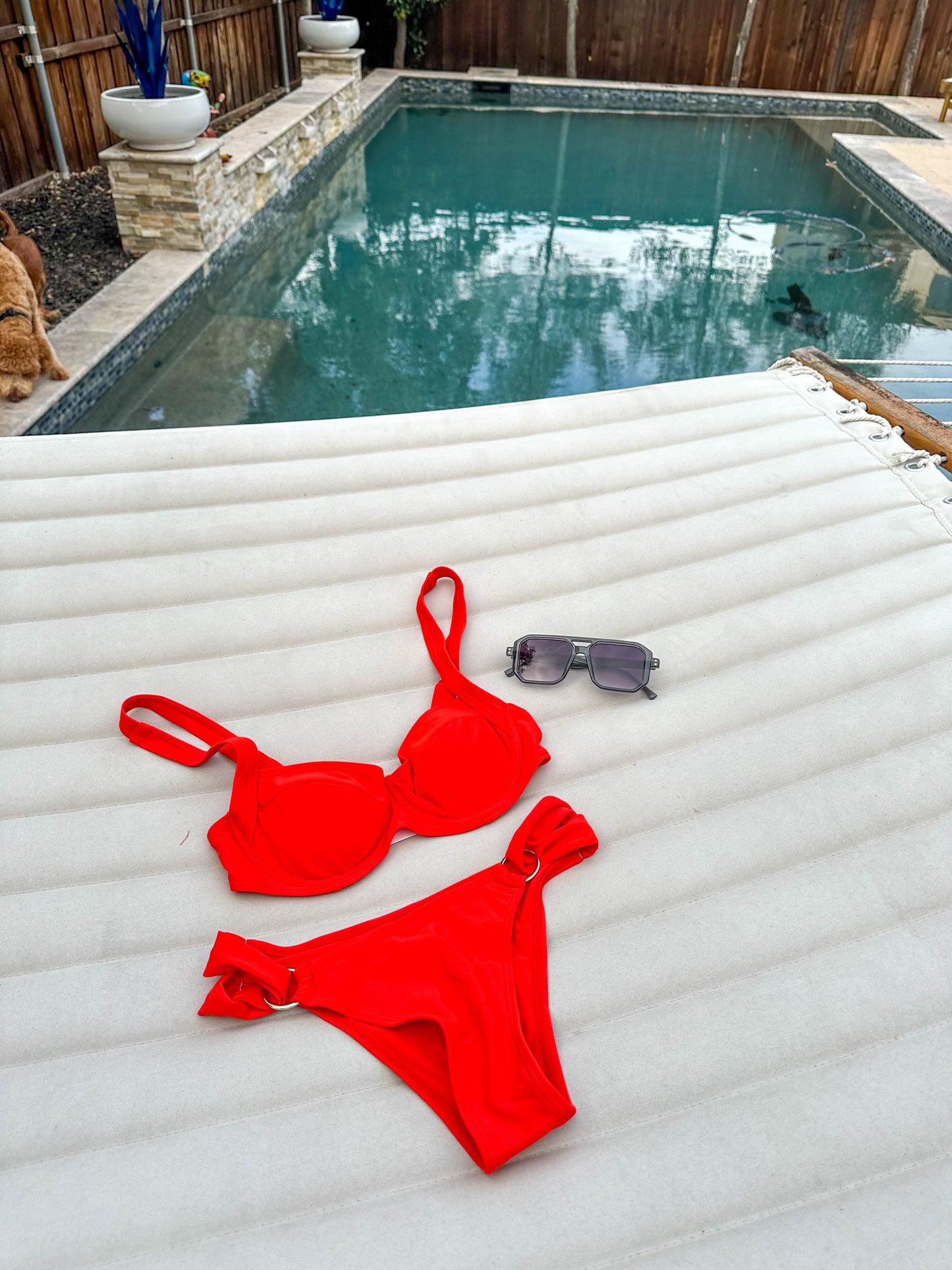 Scarlet Letter Red Bikini Swimsuit(separates)