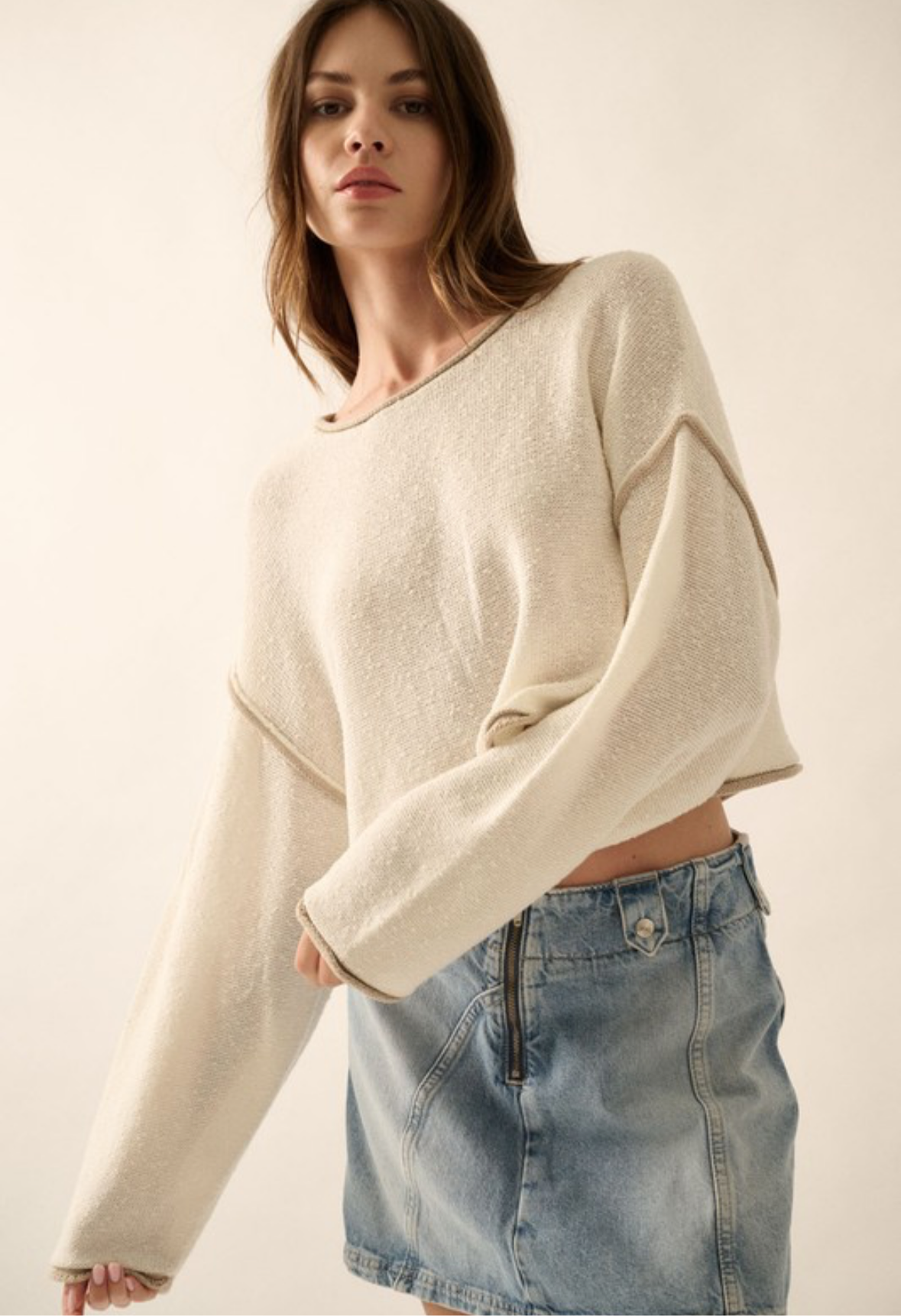 Chai Cropped Sweater