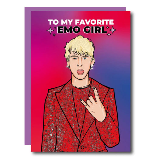 MGK Favorite Emo Girl Birthday Card