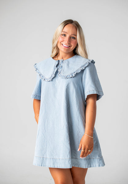 Wendy Denim Collar Dress