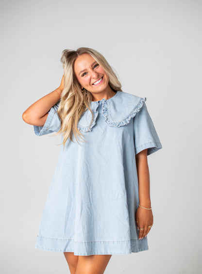 Wendy Denim Collar Dress