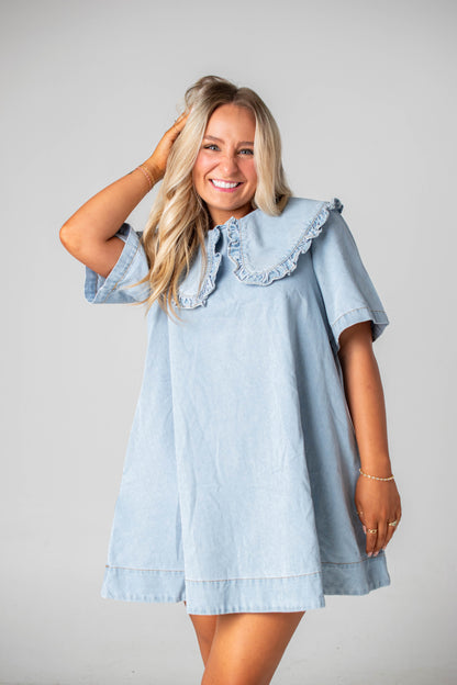 Wendy Denim Collar Dress