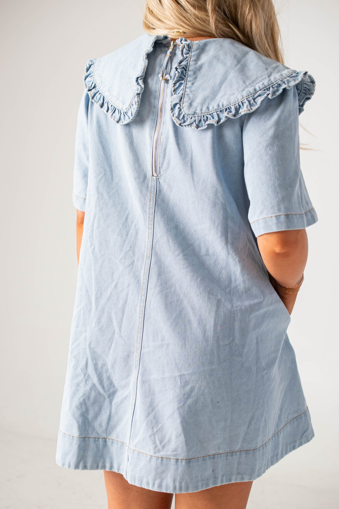 Wendy Denim Collar Dress