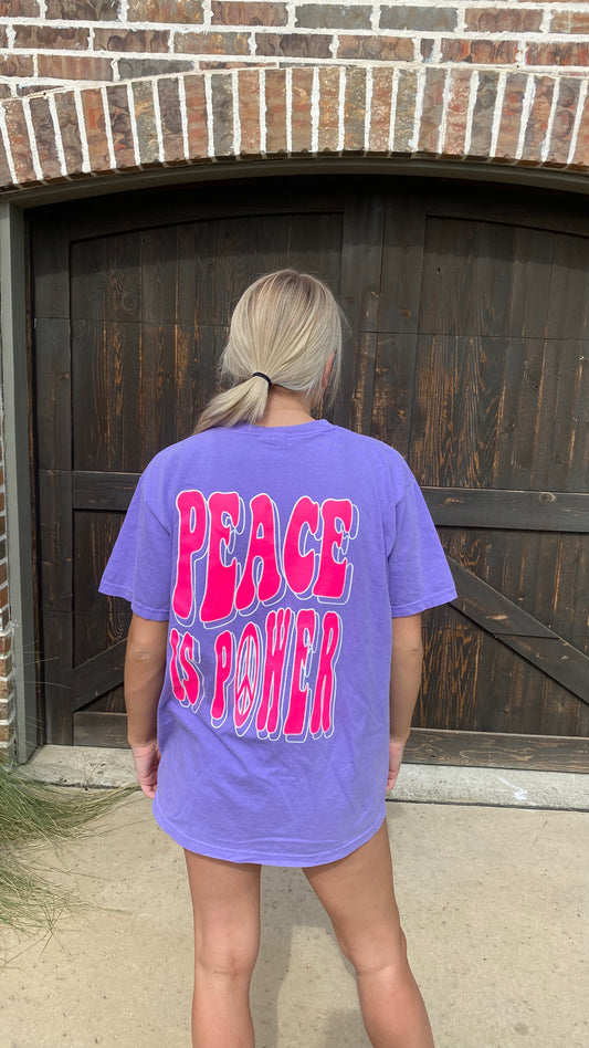 Peace Is Power Graphic Tee
