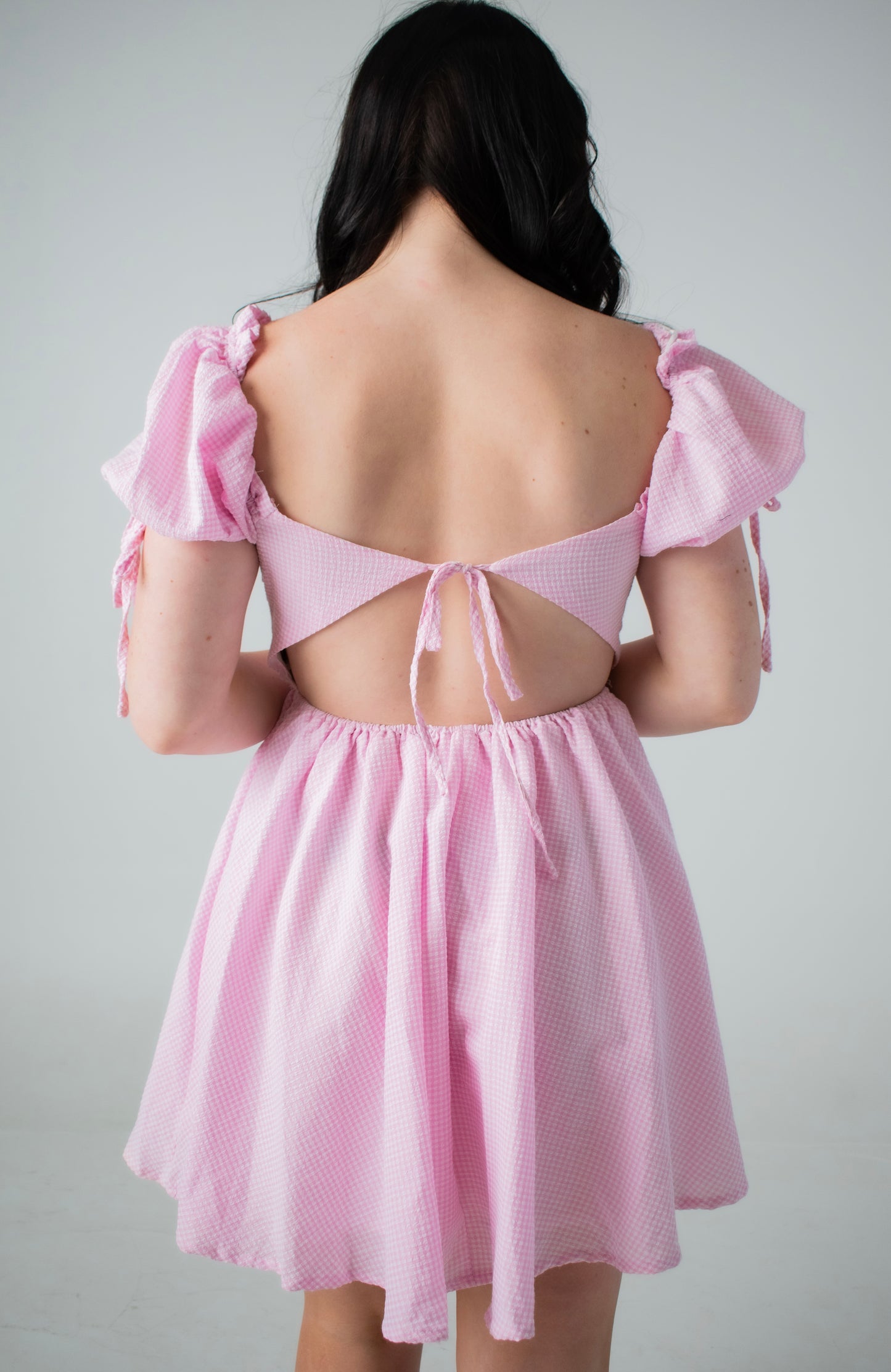 Regina Pink Gingham Dress